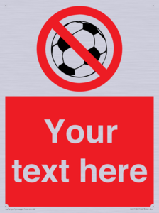 Custom No Ball Games Sign